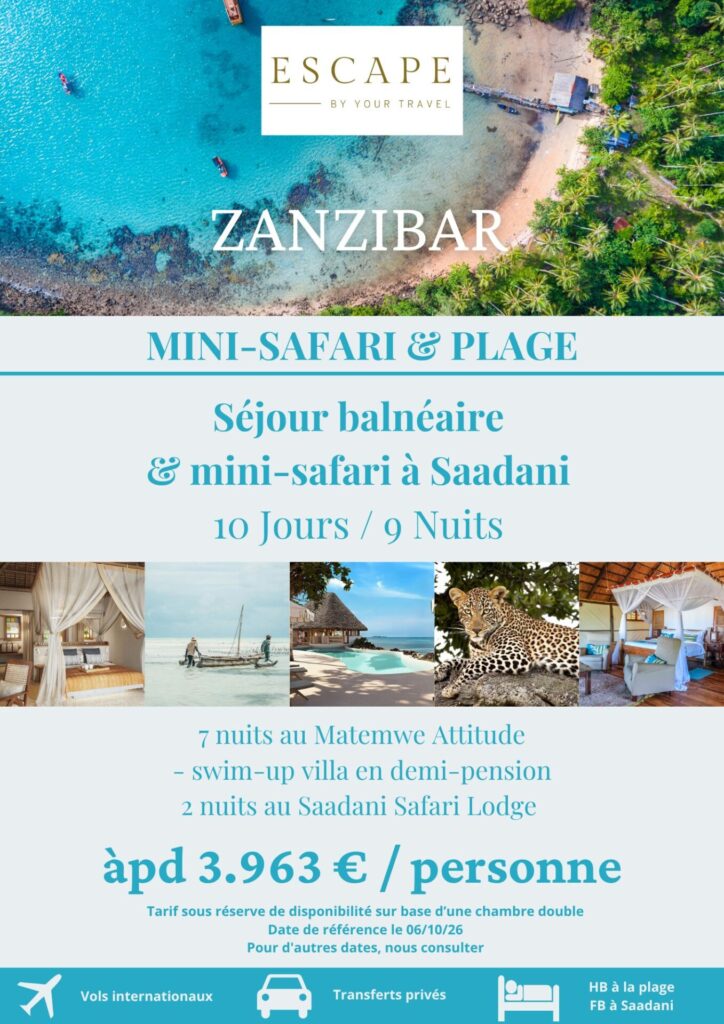 Zanzibar — Mini-safari & plage